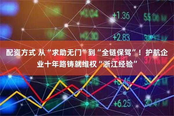 配资方式 从“求助无门”到“全链保驾”！护航企业十年路铸就维权“浙江经验”