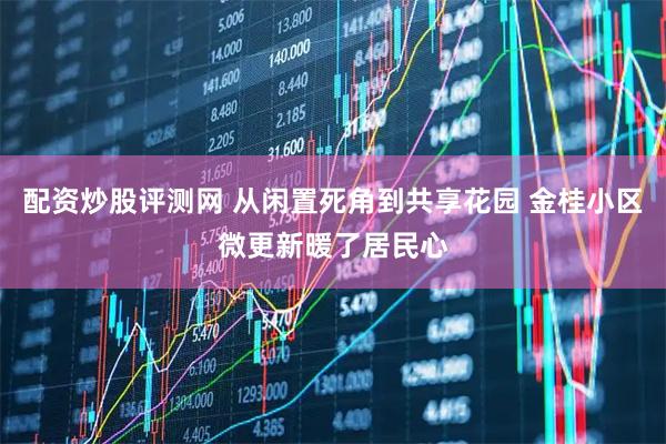 配资炒股评测网 从闲置死角到共享花园 金桂小区微更新暖了居民心